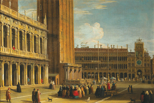 Venezia, la Piazzetta che guarda verso la Torre dell'Orologio