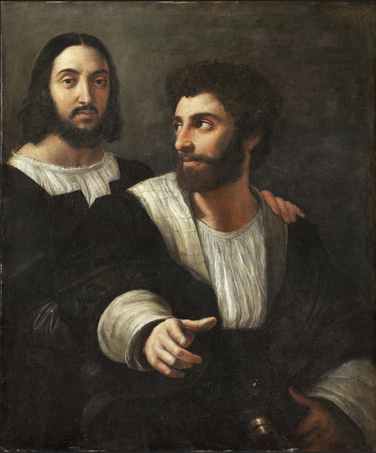 Raffaello, autoritratto con un amico